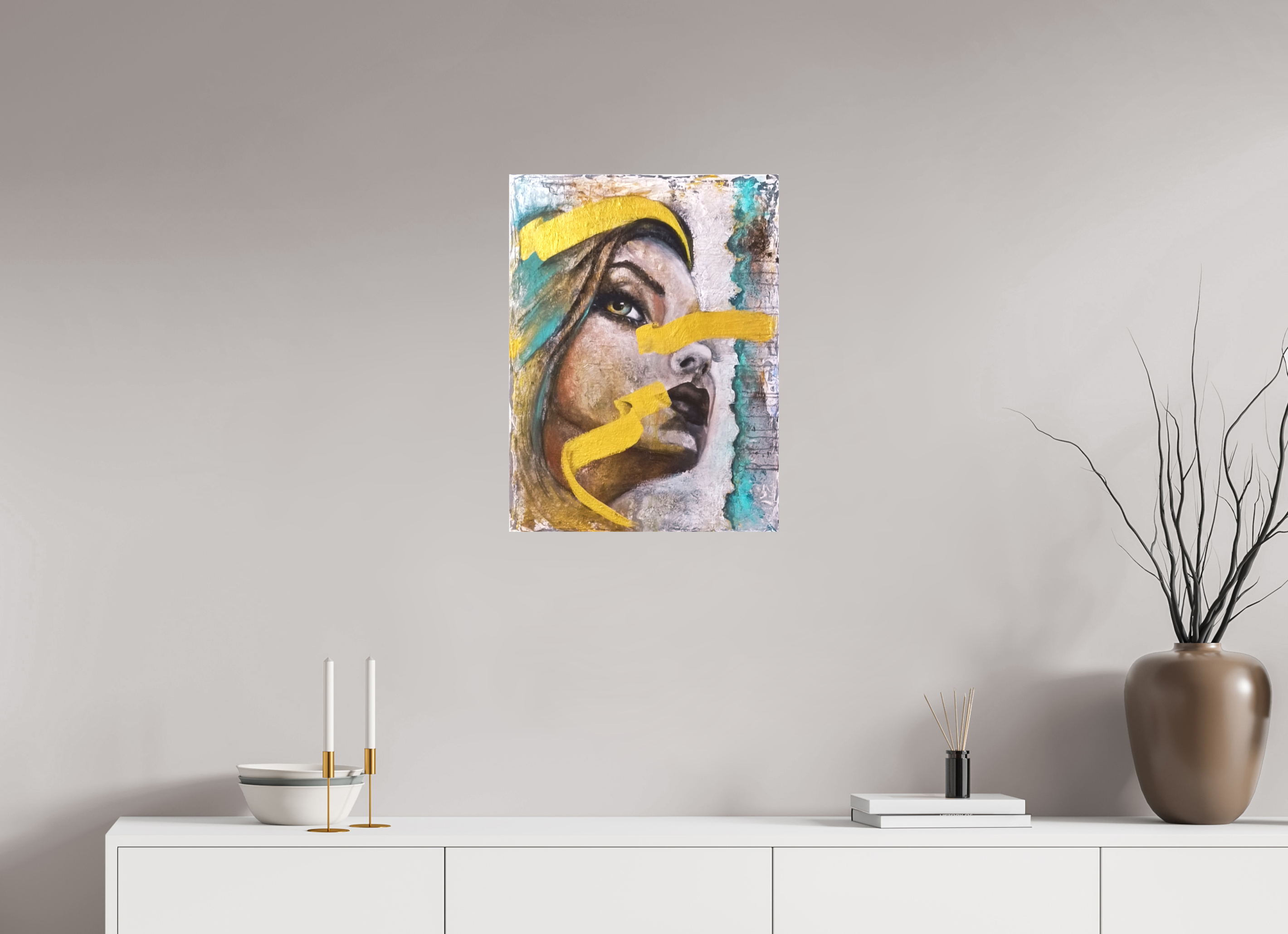 45 x 60 cm, Leinwand-Print-matt Portrait - PRINT