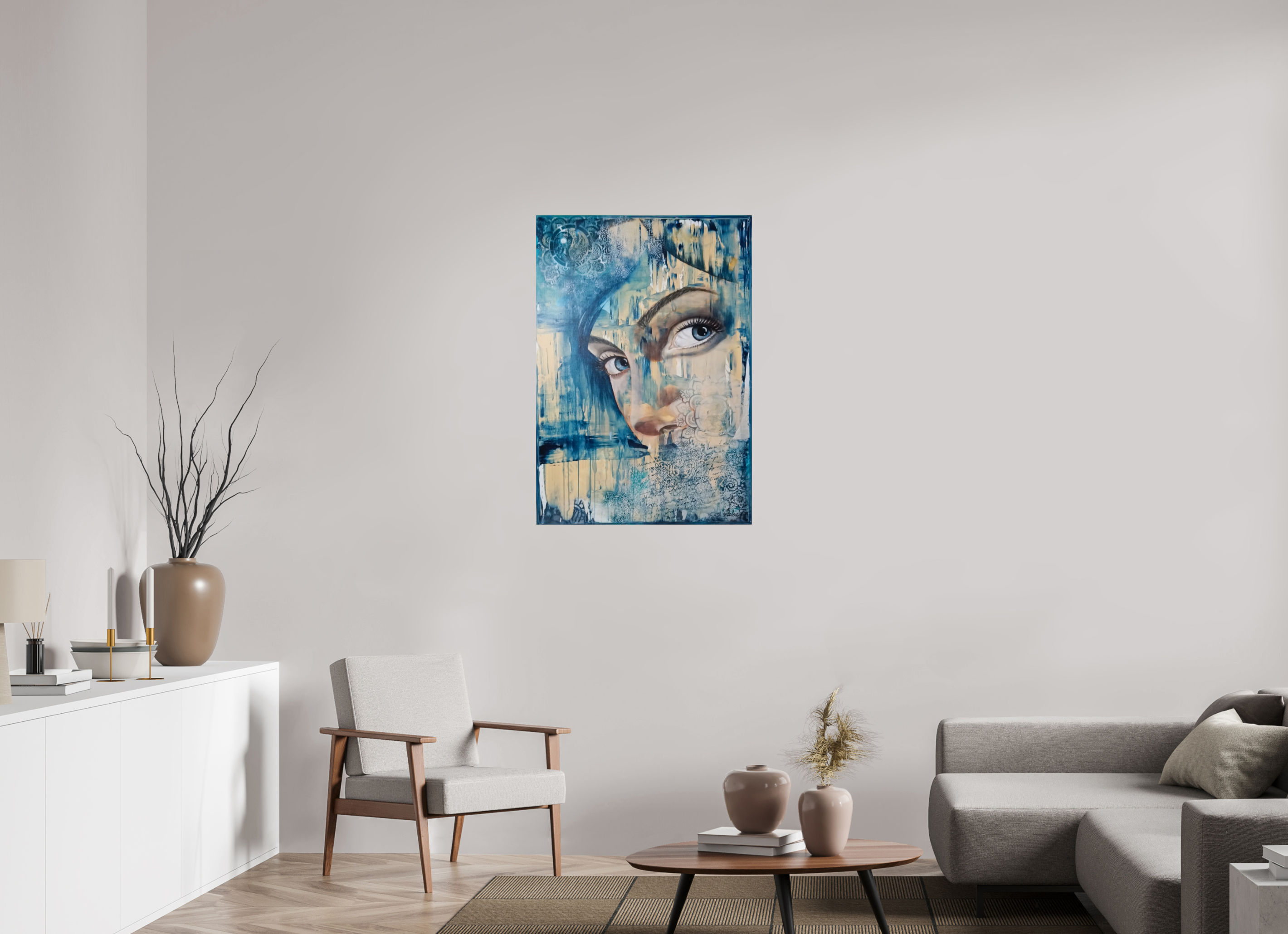 70 x 100,4 cm, Fine Art Print Indigo (Indigana)