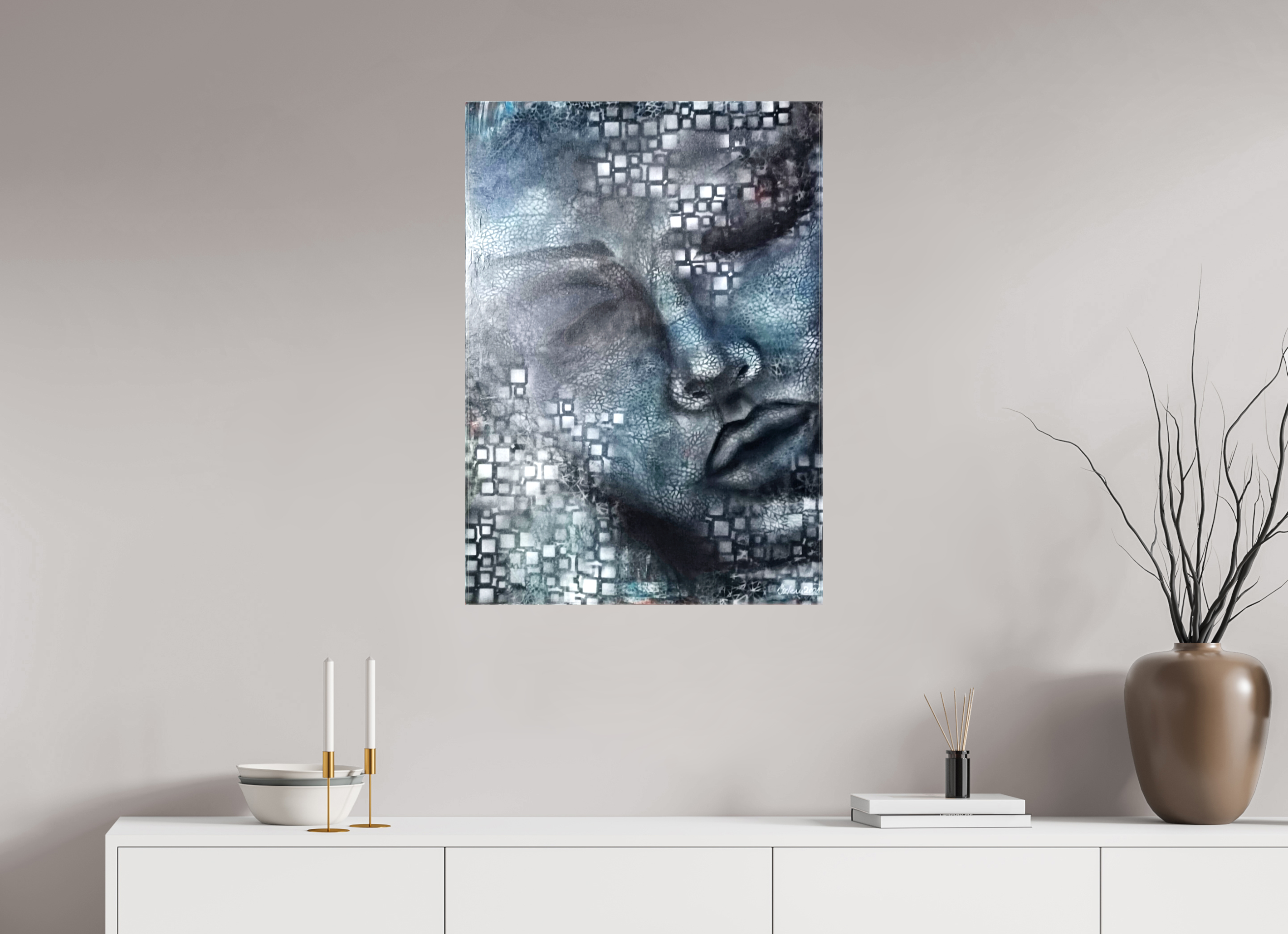 60 x 85 cm, Leinwand-Print-glänzend Retro PRINT