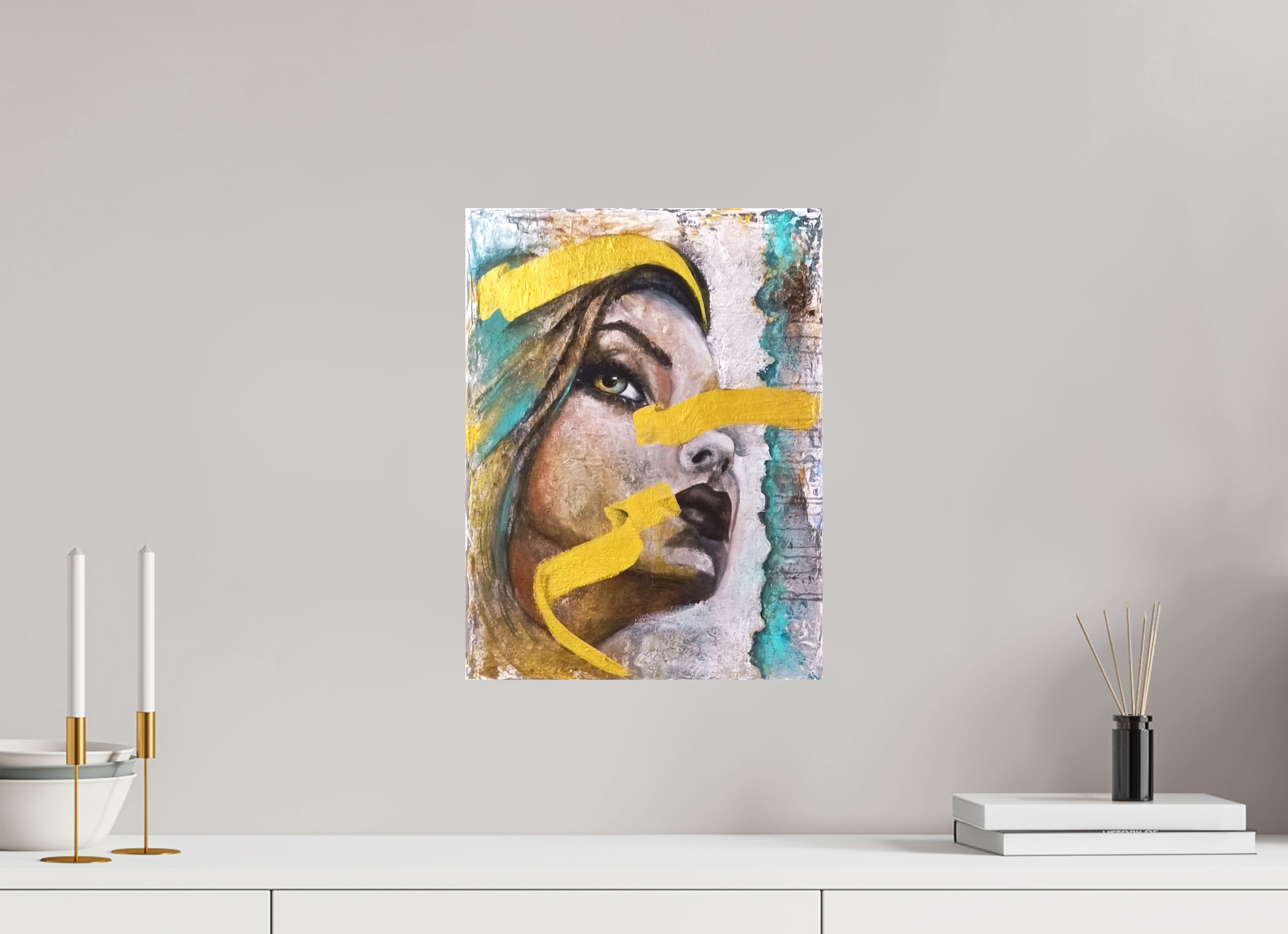 30 x 40 cm, Leinwand-Print-glänzend Portrait - PRINT