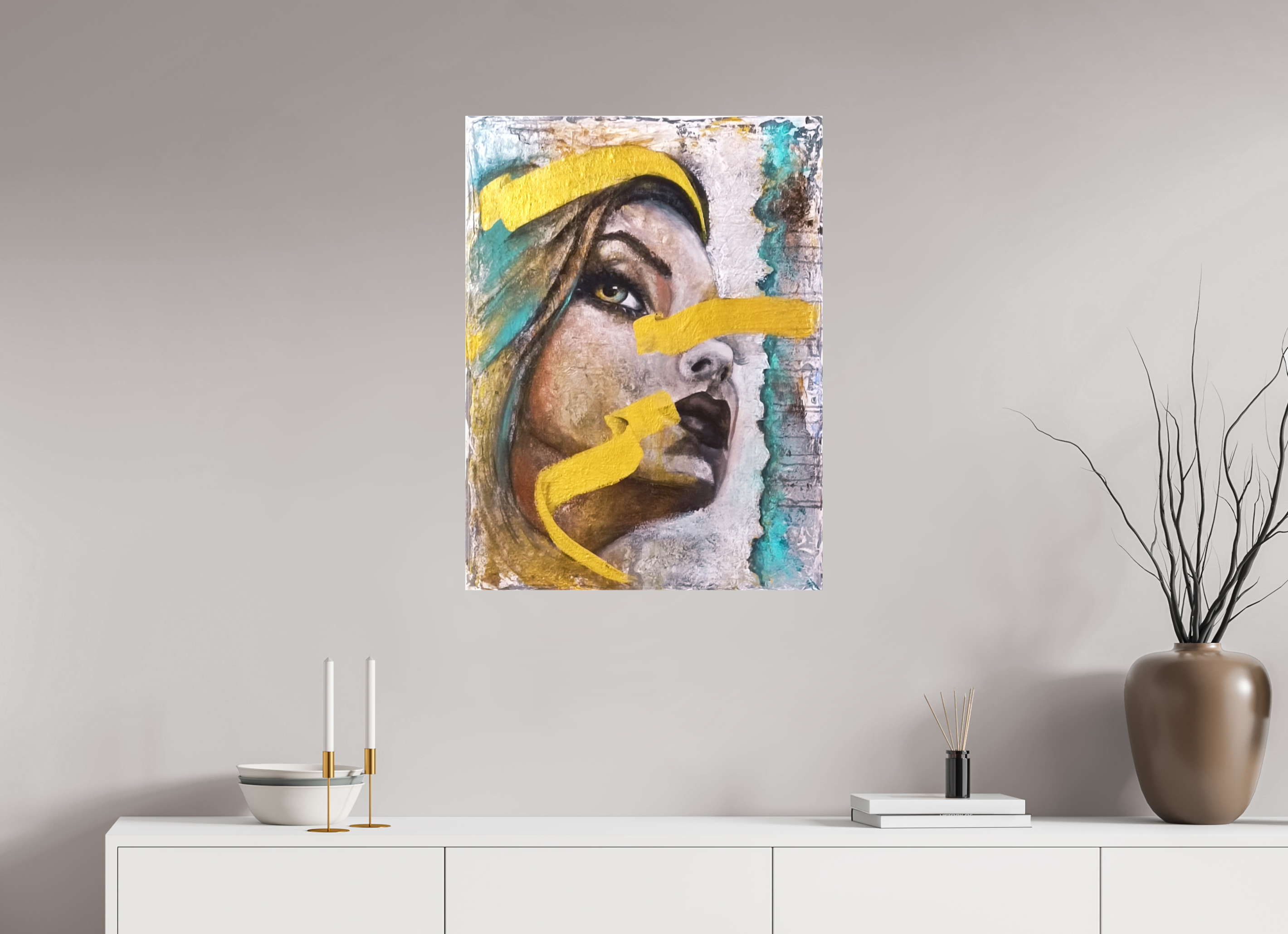 60 x 80 cm, Leinwand-Print-glänzend Portrait - PRINT