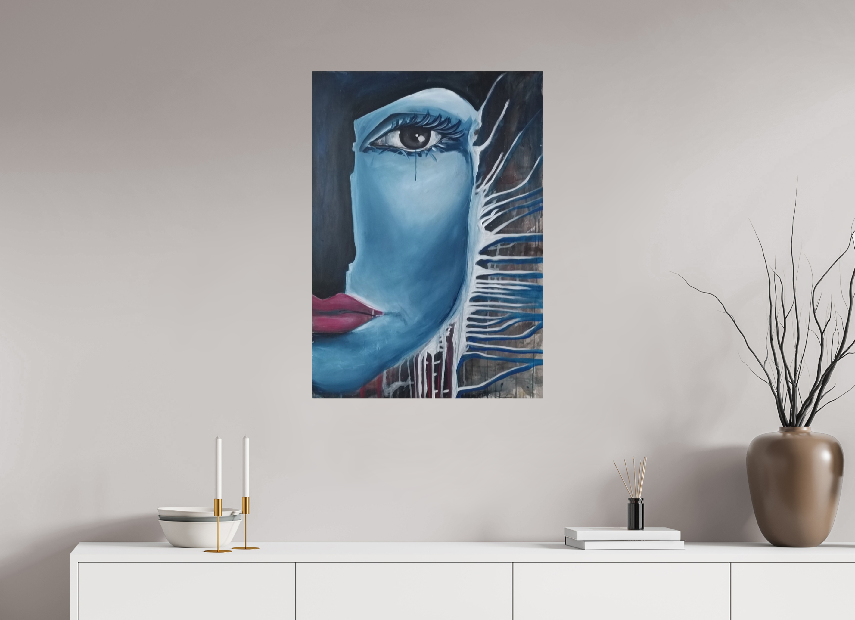 60 x 85 cm, Fine Art Print Wer bist du? PRINT