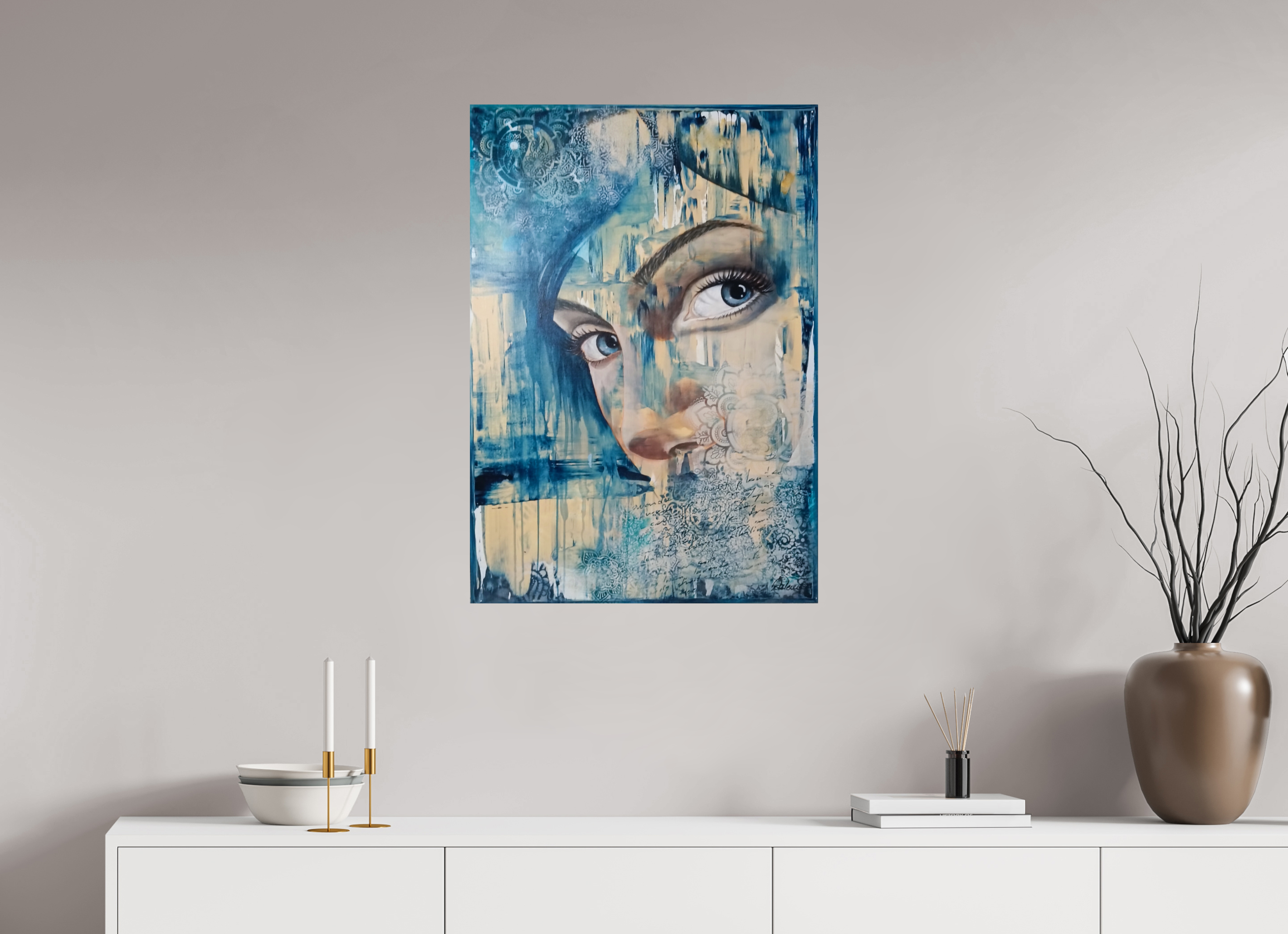 60 x 86 cm, Fine Art Print Indigo (Indigana)